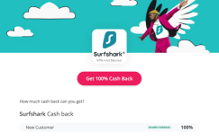 TopCashback 上购买 Surfshark 可获得 100% 返现【1/24 更新：又有了】缩略图